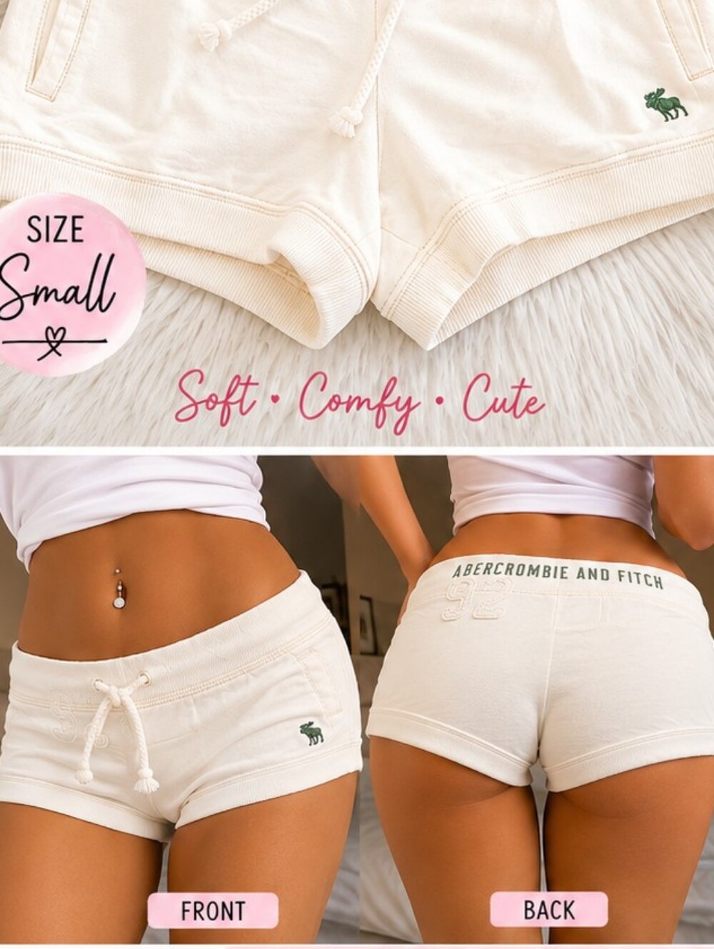 🤍 Classic Abercrombie & Fitch Lounge Shorts 🤍